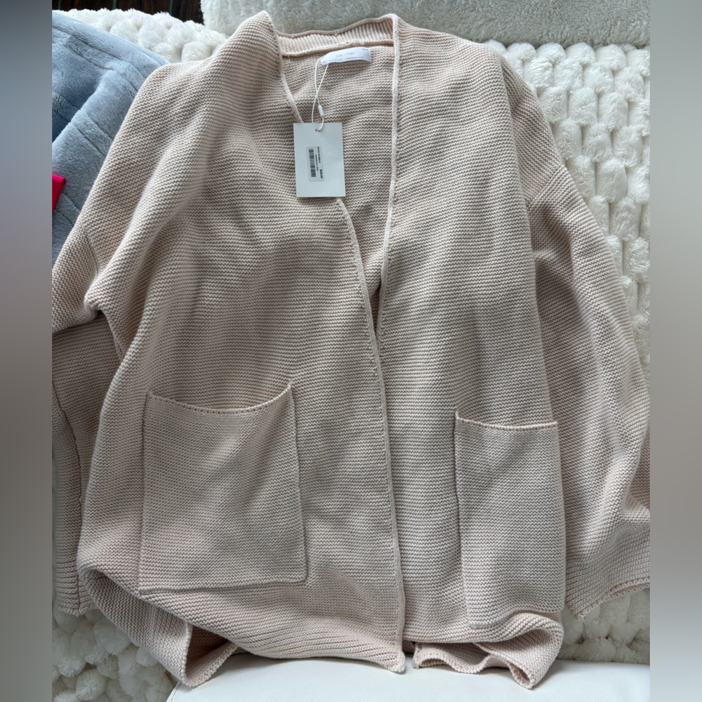 OAK + FORT Cream Knit cardigan